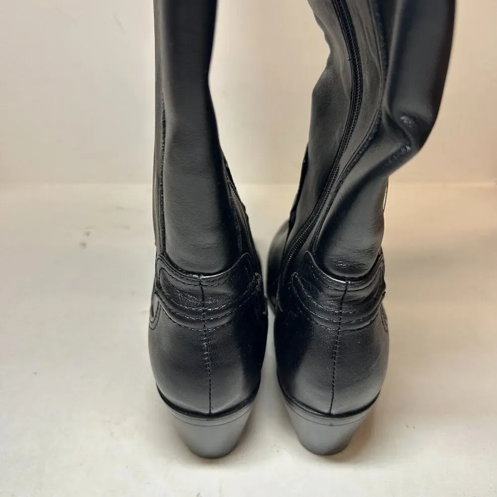 Clarks Womens 6 M Black Emily 2 Sky Knee High Riding Boots NIB QW3